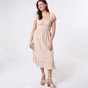 Sim&Sam Cream Midi Dress